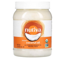 Nutiva, Органическое кокосовое масло, рафинированное, 1,6 л (54 жидк. унции)