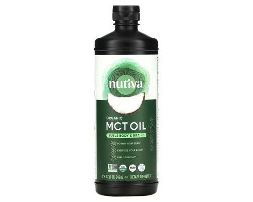 Nutiva, Organic, MCT Oil From Coconut, Unflavored , 32 fl oz (946 ml) Nutiva, Organic, MCT Oil From Coconut, Unflavored , 32 fl oz (946 ml)
