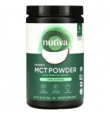 Nutiva, Порошок органических среднецепочечных триглицеридов, 300 г