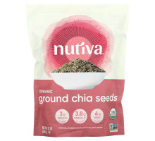 Nutiva, Organic Ground Chia Seeds, 12 oz (340 g)