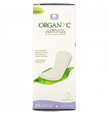 Organyc, Organic Cotton Panty Liners, Light Flow, 24 Panty Liners