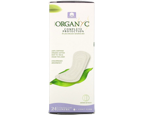 Organyc, Organic Cotton Panty Liners, Light Flow, 24 Panty Liners Organyc, Organic Cotton Panty Liners, Light Flow, 24 Panty Liners