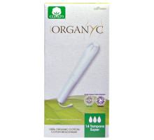 Organyc, Organic Tampons, 14 Super Absorbency Tampons