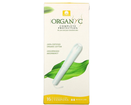 Organyc, Tampons, 16 Regular Tampons Organyc, Tampons, 16 Regular Tampons