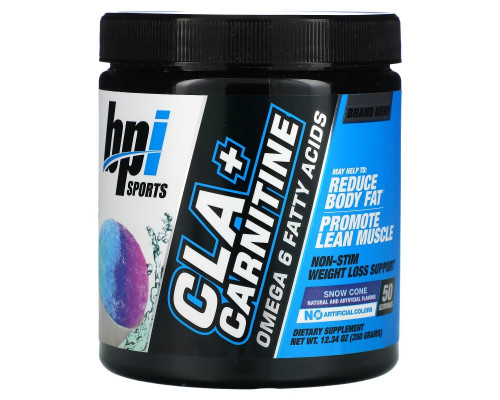 BPI Sports, CLA + карнитин, снежный конус, 300 г (10,58 унций) BPI Sports, CLA + карнитин, снежный конус, 300 г (10,58 унций)
