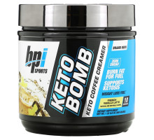 BPI Sports, Keto Bomb, Keto Coffee Creamer, French Vanilla Latte, 1 lbs 0.5 oz (468 g)