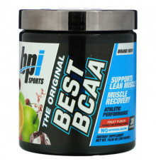 Аминокислоты BPI Sports, Best BCAA, добавка для тренировок, фруктовый пунш, 300 г (10,58 унции)