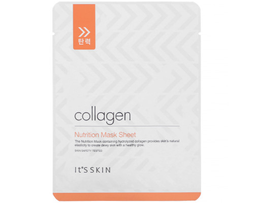 It's Skin, Collagen, Nutrition Mask Sheet, 1 Sheet, 17 g It's Skin, Collagen, Nutrition Mask Sheet, 1 Sheet, 17 g