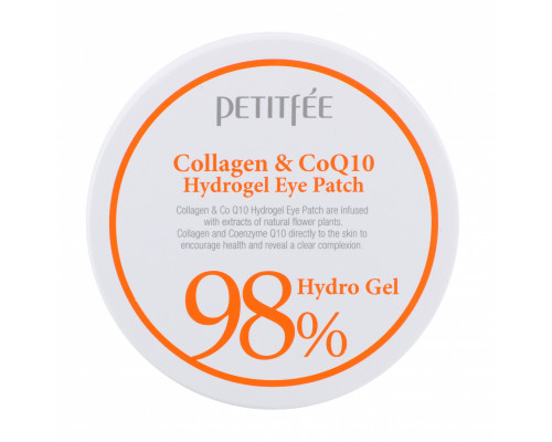 Petitfee, Патчи для глаз с коллагеном и гидрогелем CoQ10, 60 шт, 1,4 г каждый Petitfee, Патчи для глаз с коллагеном и гидрогелем CoQ10, 60 шт, 1,4 г каждый