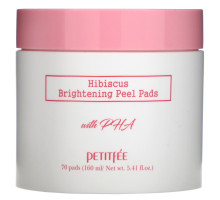 Petitfee, Hibiscus, Brightening Peel Pads, 70 Pads, 5.41 fl.oz (160 ml)