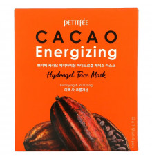 Petitfee, Cacao Energizing Hydrogel Beauty Face Mask, 5 Pack, 1.12 oz (32 g)
