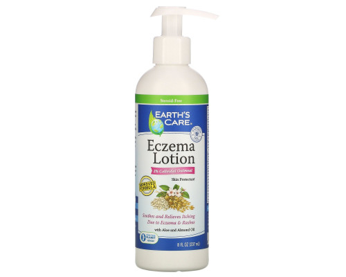 Earth's Care, Eczema Lotion, 2% Colloidal Oatmeal, 8 fl oz (237 ml) Earth's Care, Eczema Lotion, 2% Colloidal Oatmeal, 8 fl oz (237 ml)