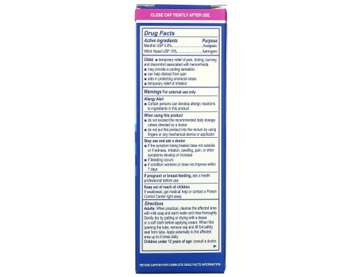 Earth's Care, Hemorrhoid Relief Cream, with Witch Hazel and Menthol, 1 oz (28 g) Earth's Care, Hemorrhoid Relief Cream, with Witch Hazel and Menthol, 1 oz (28 g)