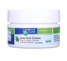 Earth's Care, Крем против зуда, с маслом ши и миндаля, 0,21 унции (6 г)