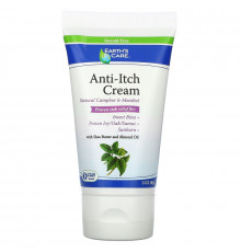 Earth's Care, Anti-Itch Cream, Shea Butter and Almond Oil, 2.4 oz, (68 g)