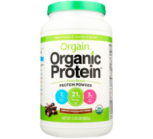 Orgain, Organic Protein Plant Based Powder, Creamy Chocolate Fudge, 2.03 lbs (920 g)