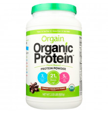 Orgain, Organic Protein Plant Based Powder, Creamy Chocolate Fudge, 2.03 lbs (920 g)