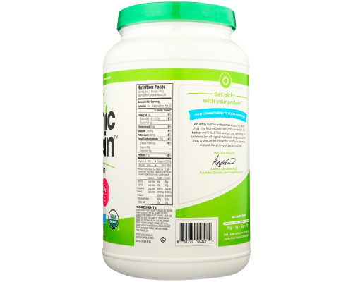 Orgain, Organic Protein Plant Based Powder, Sweet Vanilla Bean, 2.03 lbs (920 g) Orgain, Organic Protein Plant Based Powder, Sweet Vanilla Bean, 2.03 lbs (920 g)