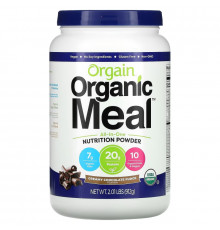 Orgain, Organic Meal, All-In-One Nutrition Powder, Creamy Chocolate Fudge, 2.01 lbs (912 g)