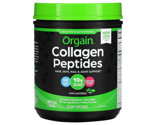 Orgain, Collagen Peptides, Unflavored, 16 oz (454 g) Orgain, Collagen Peptides, Unflavored, 16 oz (454 g)