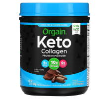 Orgain, Keto, Collagen Protein Powder, Chocolate, 14.1 oz (400 g)