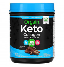 Orgain, Keto, Collagen Protein Powder, Chocolate, 14.1 oz (400 g)