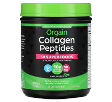 Orgain, Collagen Peptides, Plus 50 Superfoods, Unflavored, 1 lb (454 g)
