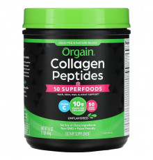 Orgain, Collagen Peptides, Plus 50 Superfoods, Unflavored, 1 lb (454 g)