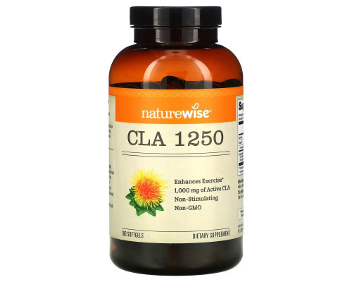 NatureWise, CLA 1250, 180 мягких таблеток NatureWise, CLA 1250, 180 мягких таблеток