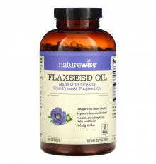 NatureWise, Flaxseed Oil, 240 Softgels