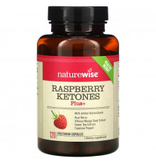 NatureWise, Кетоны клубники Плюс, 120 вегетарианских капсул