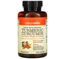 NatureWise, Turmeric Curcumin, 90 Vegan Capsules