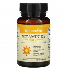 NatureWise, Vitamin D3, 125 mcg (5,000 IU), 90 Softgels