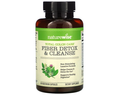 NatureWise, Fiber Detox & Cleanse, 60 Vegetarian Capsules NatureWise, Fiber Detox & Cleanse, 60 Vegetarian Capsules