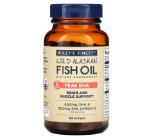 Wiley's Finest, Wild Alaksan Fish Oil, Peak DHA, 180 Softgels