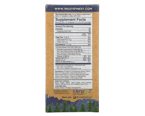 Wiley's Finest, Wild Alaskan Fish Oil, For Kids!, Beginner's DHA, Natural Strawberry Watermelon Flavor, 650 mg, 4.23 fl oz (125 ml) Wiley's Finest, Wild Alaskan Fish Oil, For Kids!, Beginner's DHA, Natural Strawberry Watermelon Flavor, 650 mg, 4.23 fl oz (125 ml)