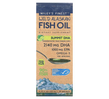 Wiley's Finest, Wild Alaskan Fish Oil, Summit DHA, Natural Lime Flavor, 4.23 fl oz (125 ml)