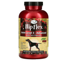 NaturVet, Hip Flex, Joint Level 3 - Advanced with Tart Cherries, 90 жевательных таблеток, 315 г (11 унций)