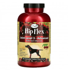 NaturVet, Hip Flex, Joint Level 3 - Advanced with Tart Cherries, 90 жевательных таблеток, 315 г (11 унций)