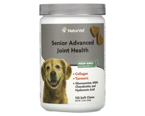 NaturVet, Senior Advanced Joint Health, 120 Soft Chews, 12.6 oz (360 g) NaturVet, Senior Advanced Joint Health, 120 Soft Chews, 12.6 oz (360 g)