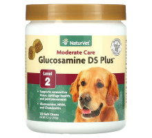 NaturVet, Glucosamine DS Plus, Moderate Care, Level 2, 120 Soft Chews, 10.1 oz (288 g)