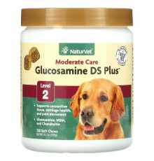 NaturVet, Glucosamine DS Plus, Moderate Care, Level 2, 120 Soft Chews, 10.1 oz (288 g)