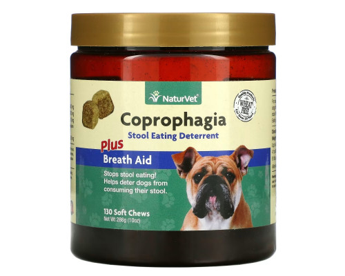 NaturVet, Coprophagia, Stool Eating Deterrent Plus Breath Aid, 130 Soft Chews, 10 oz (286 g) NaturVet, Coprophagia, Stool Eating Deterrent Plus Breath Aid, 130 Soft Chews, 10 oz (286 g)