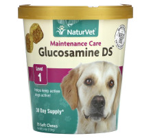 NaturVet, Glucosamine DS, Maintenance Care, Level 1, 70 Soft Chews, 5.4 oz (154 g)
