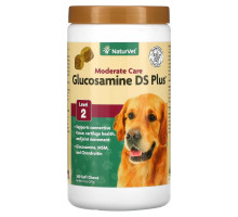 NaturVet, Glucosamine DS Plus, умеренный уход, уровень 2, 240 жевательных таблеток, 576 г (1 фунт 4 унции)