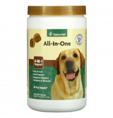 NaturVet, All-In-One, For Dogs, 120 Soft Chews, 16.9 oz (480 g)