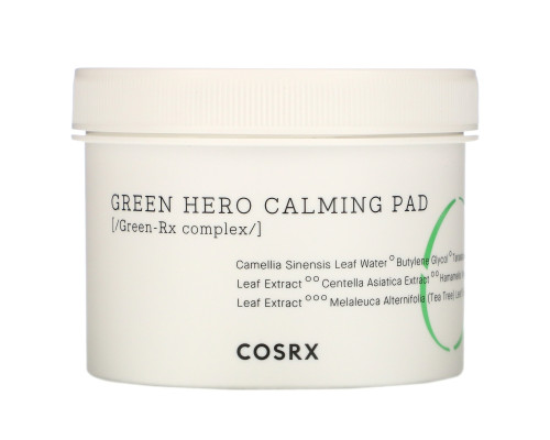 Cosrx, Одностадийная успокаивающая капсула Green Hero, 70 капсул, 4,56 жидкой унции Cosrx, Одностадийная успокаивающая капсула Green Hero, 70 капсул, 4,56 жидкой унции