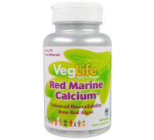 VegLife, Красный морской кальций, 90 таблеток
