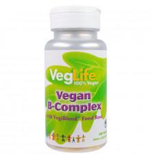 VegLife, B-комплекс, веганский, 100 таблеток