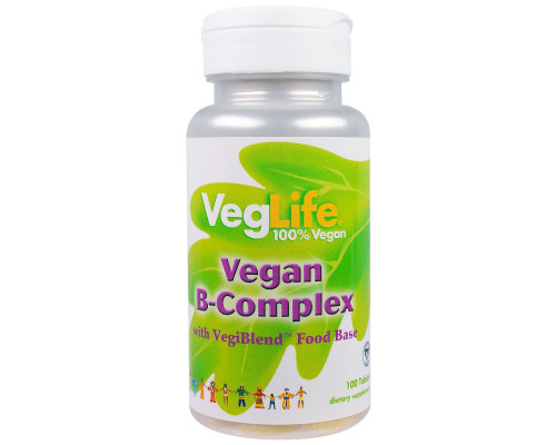 VegLife, B-комплекс, веганский, 100 таблеток VegLife, B-комплекс, веганский, 100 таблеток